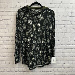 Lularoe Amber Hoodie Creeping it Real Halloween Size Medium Spooky NEW